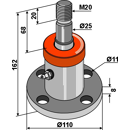 Palier de disque 110-25 mm pour cultivateur adaptable