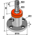 Palier de disque 110-25 mm pour cultivateur adaptable