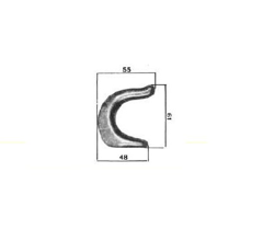 Crochet forgé 61 mm adaptable