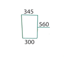 Pare-brise inférieur gauche teinté pour tracteur CASE IH adaptable