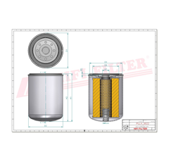 Filtre à huile adaptable HIFI FILTER SO10003
