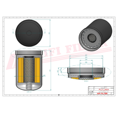 Filtre à huile adaptable HIFI FILTER SO10114