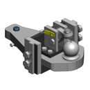 Tragplatte Kugel 80,Massey Ferguson 3000 3100 6100 AGCO-Grau      