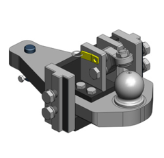 Tragplatte Kugel 80,Massey Ferguson 3000 3100 6100 AGCO-Grau      