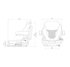 Siège mécanique - Primo M MSG65/521 | GRAMMER