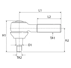Rotule pour moissonneuse NEW HOLLAND 80429456 adaptable