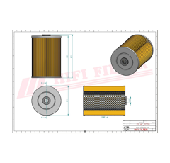 Filtre hydraulique adaptable HIFI FILTER SH78008