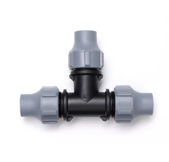 Lockverbinder für Tropf- und PE-Rohre, T- Kupplung 16 mm x 16 mm x 16 mm