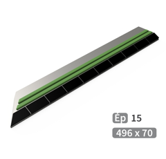 Mise de soc Gauche à souder carbure et rechargement TOUTES MARQUES 496x70 mm adaptable