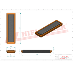 Filtre habitacle adaptable HIFI FILTER SC17067CA