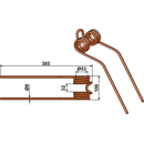 Dent de fenaison pour faneuse FELLA 488072 adaptable - BlackSteel©