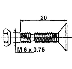 Boulons secant pour presse à balles 907900600 adaptable