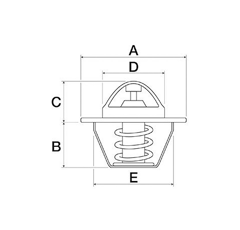 Thermostat pour tracteur JOHN DEERE RE64354 adaptable