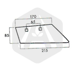 Soc de rasette HAMM gauche KU631106 adaptable