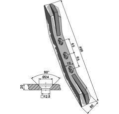 Schar 460 mm Nachbau