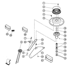Couvercle pour andaineur KUHN 58848200 origine