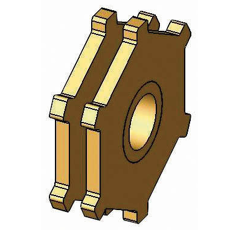 Noix à 6 empreintes mécano soudée  Ø 30 mm KUHN