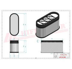 Filtre à air adaptable HIFI FILTER SA16403