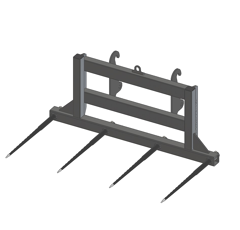 Pic bottes frontal 745 mm pour type d'attelage FAUCHEUX G adaptable