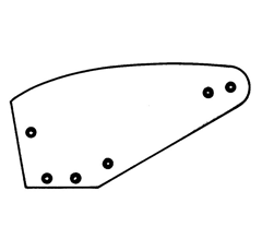 Versoir gauche pour charrue KUHN 610041 adaptable