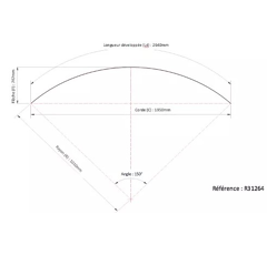 Garde boue pour pulvérisateur R31264 adaptable | DUNLOFLEX