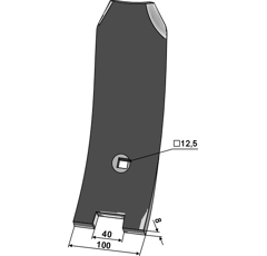 Déflecteur pour AMAZONE 78400601 adaptable - blacksteel