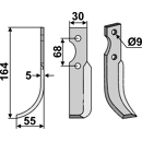 Fräsmesser Links 164 x 30 Benassi BEN17L Nachbau