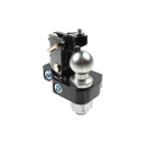 Zwangslenkung, links,95,5 mm breit, mit Adapterplatte und Büchse, Schwarz     