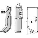 Fräsmesser Rechts 185 x 40 Fort Nachbau