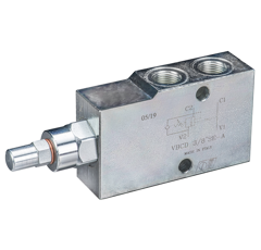 Senkbremsventil, einfachwirkend,Anschlussgewinde 3/8",max. Volumenstrom 40 l/min  VBCD38SEA
