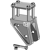 Bride de fixation complet 100 x 100 mm adaptable BlackSteel©