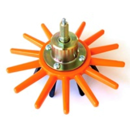 Rotor complet pour bineuse à doigts Ø 250 mm souple orange - KULT