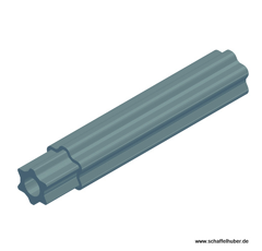 Profilrohr B60120T1500F- 1500 Benzi passend für Walterscheid