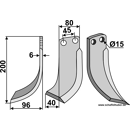 Fräsmesser - links 1561 - passend für Eberhardt - Nachbau