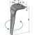 Dent gauche pour herse rotative MALETTI E040146 adaptable 