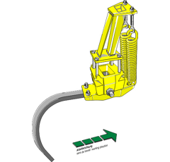 Ressort d´extirpateur avec dent type C adaptable