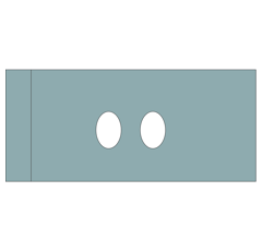 Protection contresept réversible pour charrue KVERNELAND KK063600 adaptable