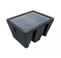 Bac de rétention rectangle 225L caillebotis acier galvanise | GENERIQUE
