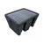Bac de rétention rectangle 225L caillebotis acier galvanise | GENERIQUE