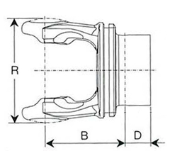 Aufsteckgabel 5090N3860 Bondioli & Pavesi Original 1 3/4" Z20