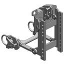 Lagerbock HVLB,W= 330 S32,Mercedes Benz Unimog Typ 427 Schwarz     