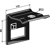 Bride de fixation 80 x 80 -13 mm adapt - BlackSteel©