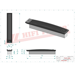 Filtre habitacle adaptable HIFI FILTER SC50319CAG