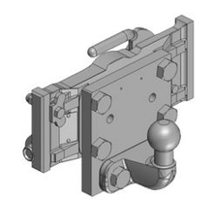 Kugeleinsatz Kugel 50,W= 295 S26, Schwarz  