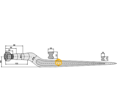 Silozinken für Lader STOLL 476250 Nachbau