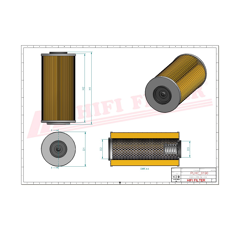 Filtre hydraulique adaptable HIFI FILTER SH63241