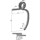 Schwergrubberstiel, gedreht - links 101314711 Kverneland Nachbau