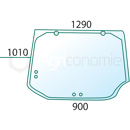 Vitre arrière pour machine agricole CASE IH 242667A4 adaptable