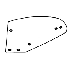 Versoir gauche pour charrue KUHN 610039 adaptable