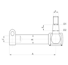 Rotule de direction pour tracteur DEUTZ-FAHR 04415657 adaptable